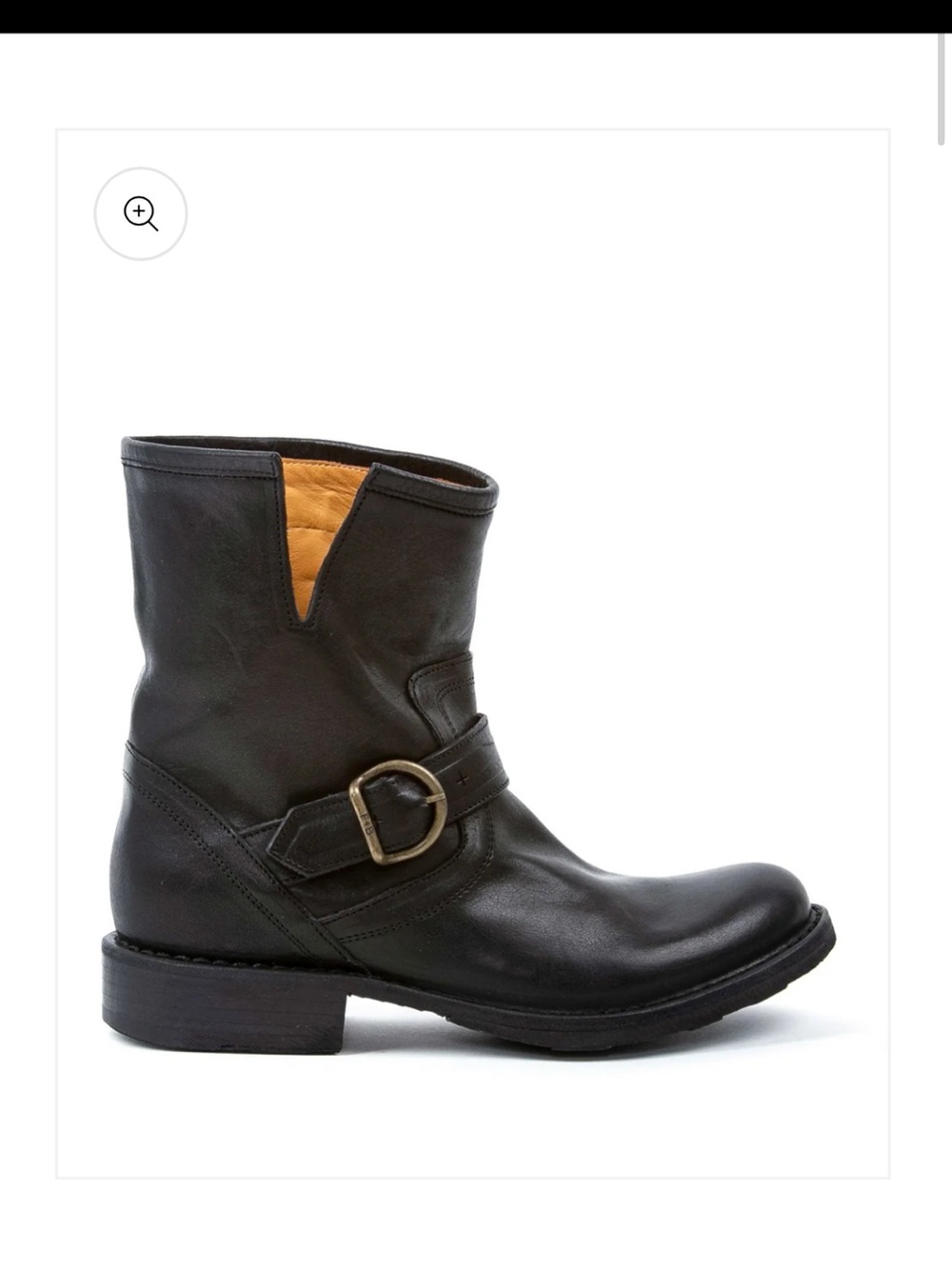 adidas Black Leather Buckle Engineer Boot with Tan Lining